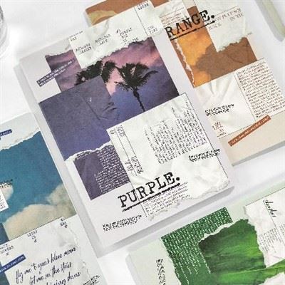 Poetic Fragments Stitched Notebook